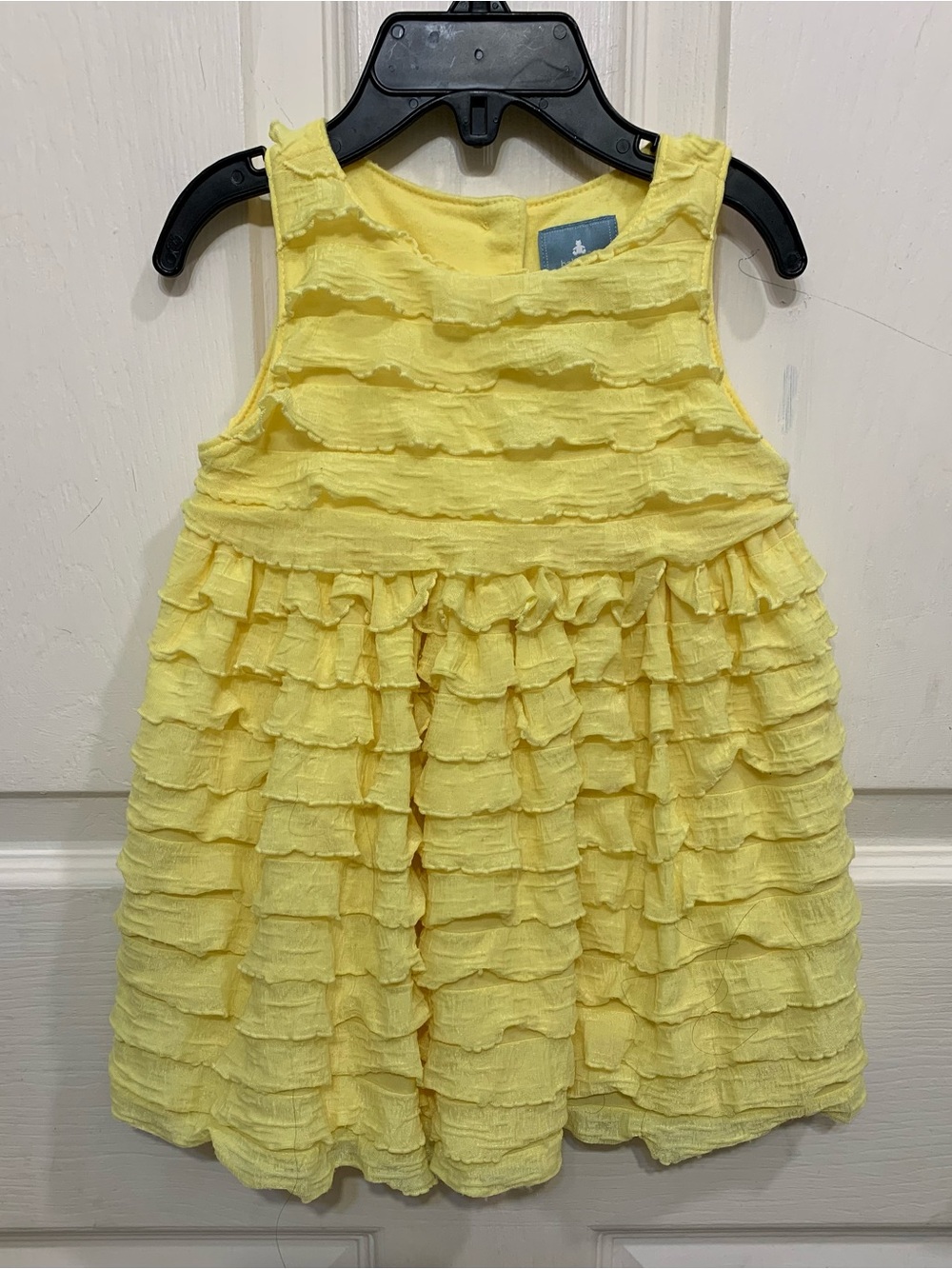 Baby Gap Yellow Tiered Ruffle Yellow 6-12 Month Baby Girl Dress. 3585